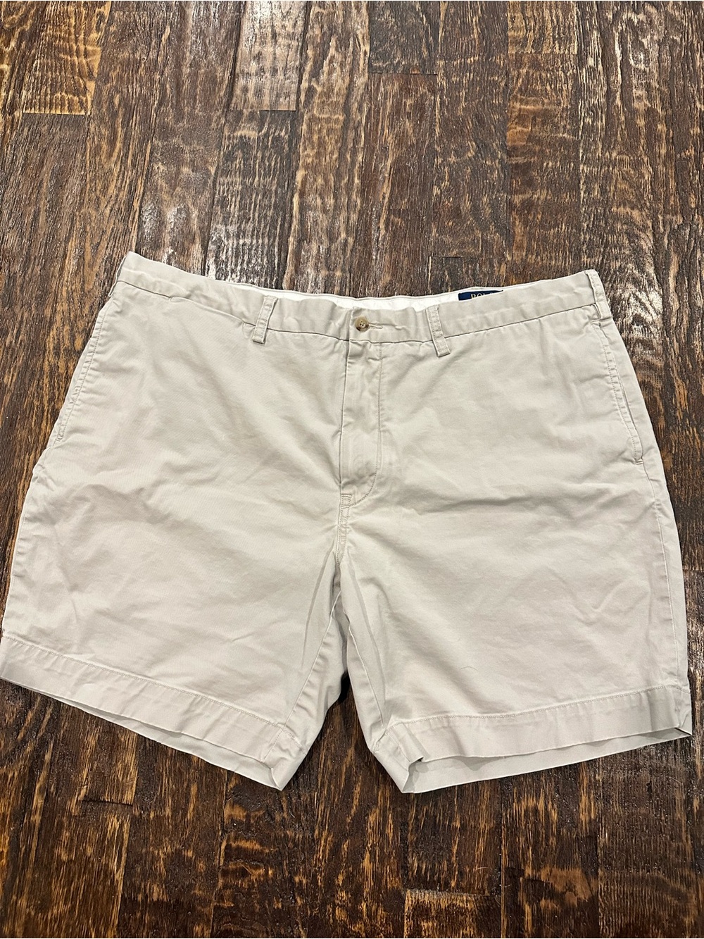 Polo by Ralph Lauren Light Khaki Flat-Front Shorts